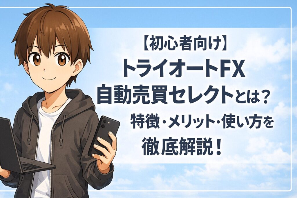 【初心者向け】トライオートFX自動売買セレクトとは？特徴・メリット・使い方を徹底解説！