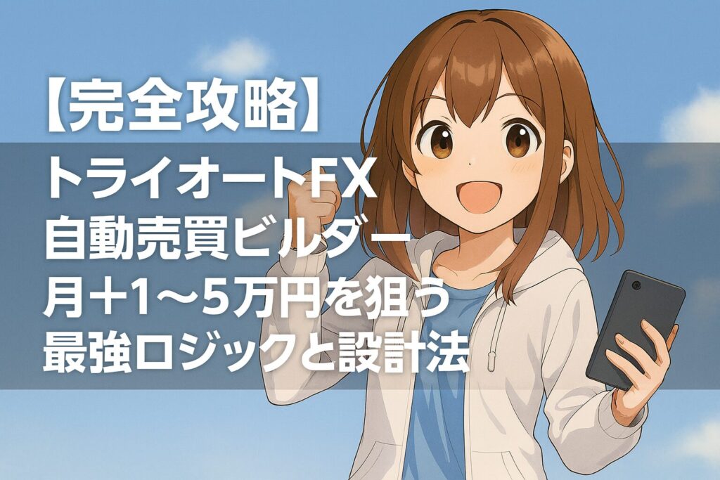 【完全攻略】トライオートFX自動売買ビルダー｜月＋1〜5万円を狙う最強ロジックと設計法