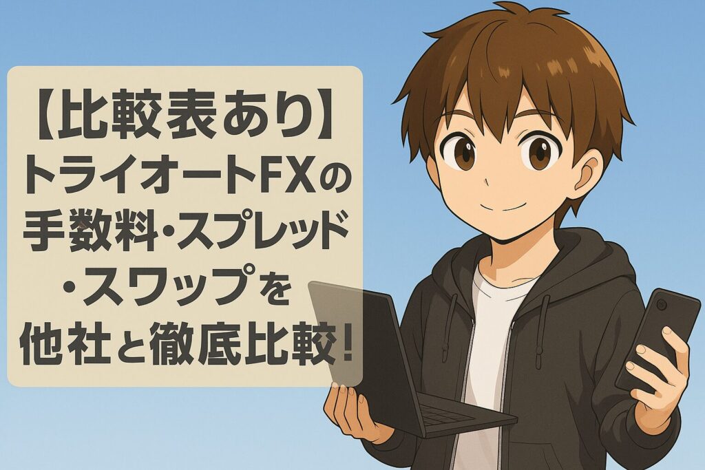 【比較表あり】トライオートFXのスプレッド・手数料・スワップを他社と徹底比較！