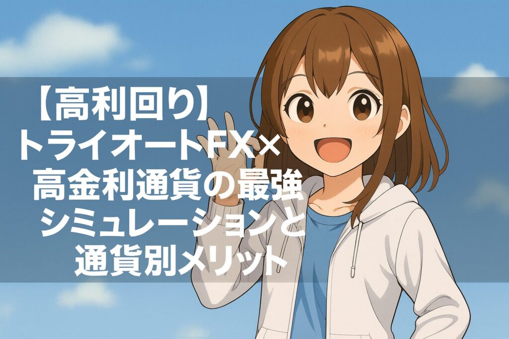 【高利回り】トライオートFX×高金利通貨の最強シミュレーションと通貨別メリット