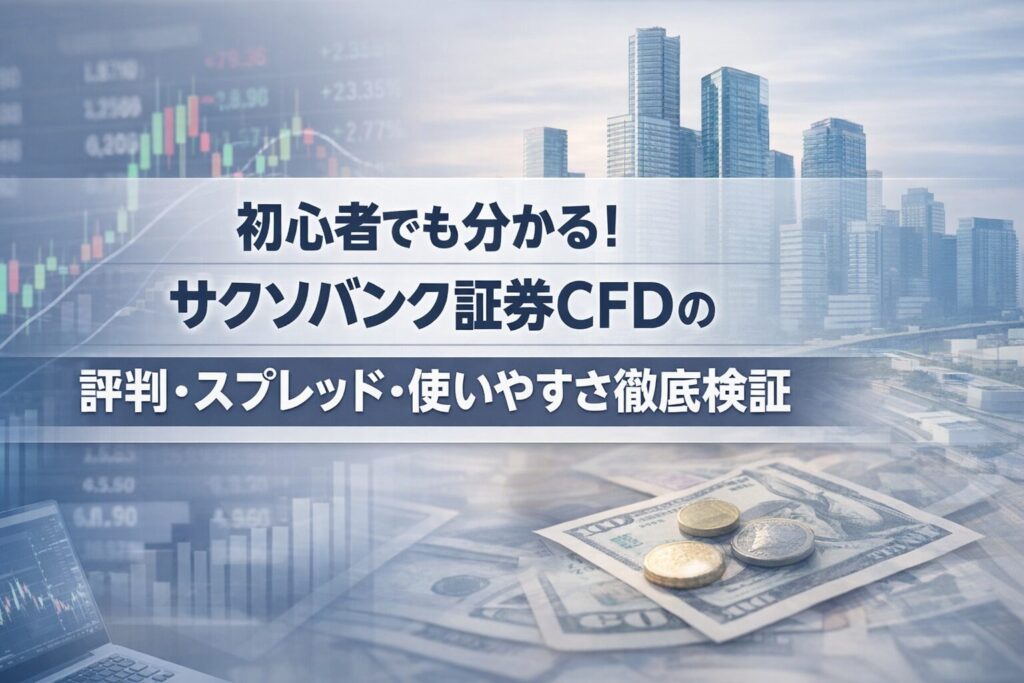 初心者でも分かる！サクソバンク証券CFDの評判・スプレッド・使いやすさ徹底検証
