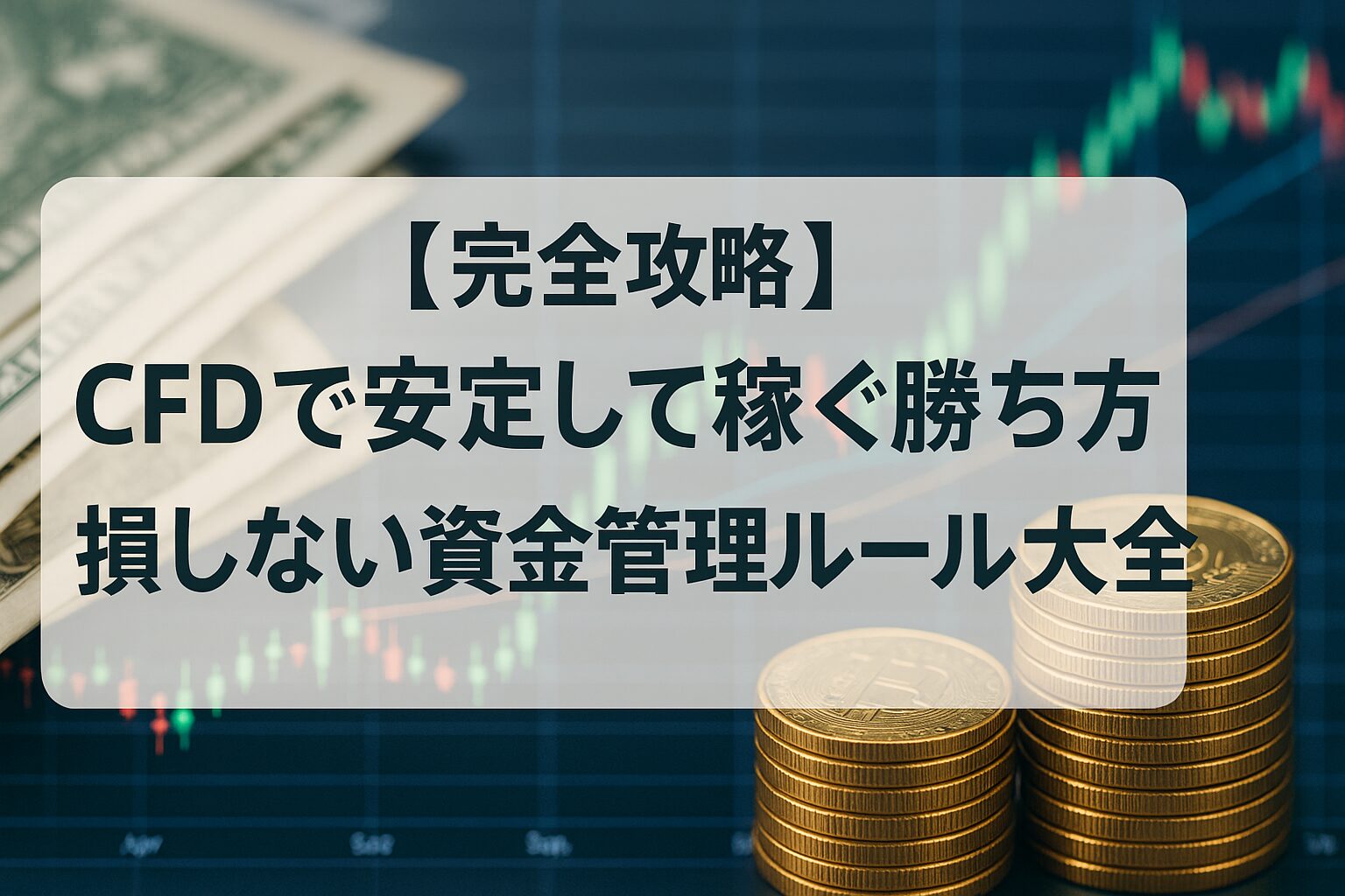 【完全攻略】CFDで安定して稼ぐ勝ち方｜損しない資金管理ルール大全