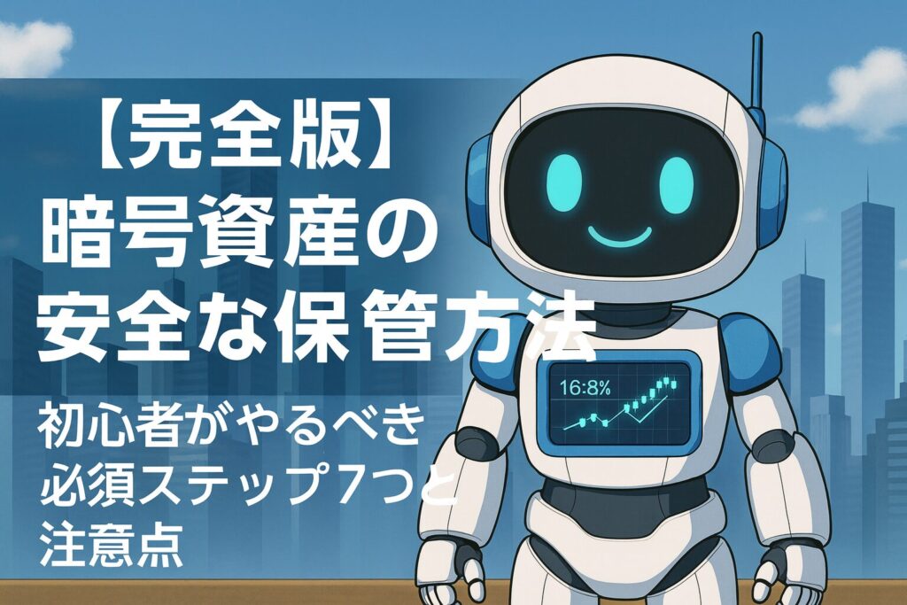 【完全版】暗号資産の安全な保管方法｜初心者がやるべき必須ステップ7つと注意点