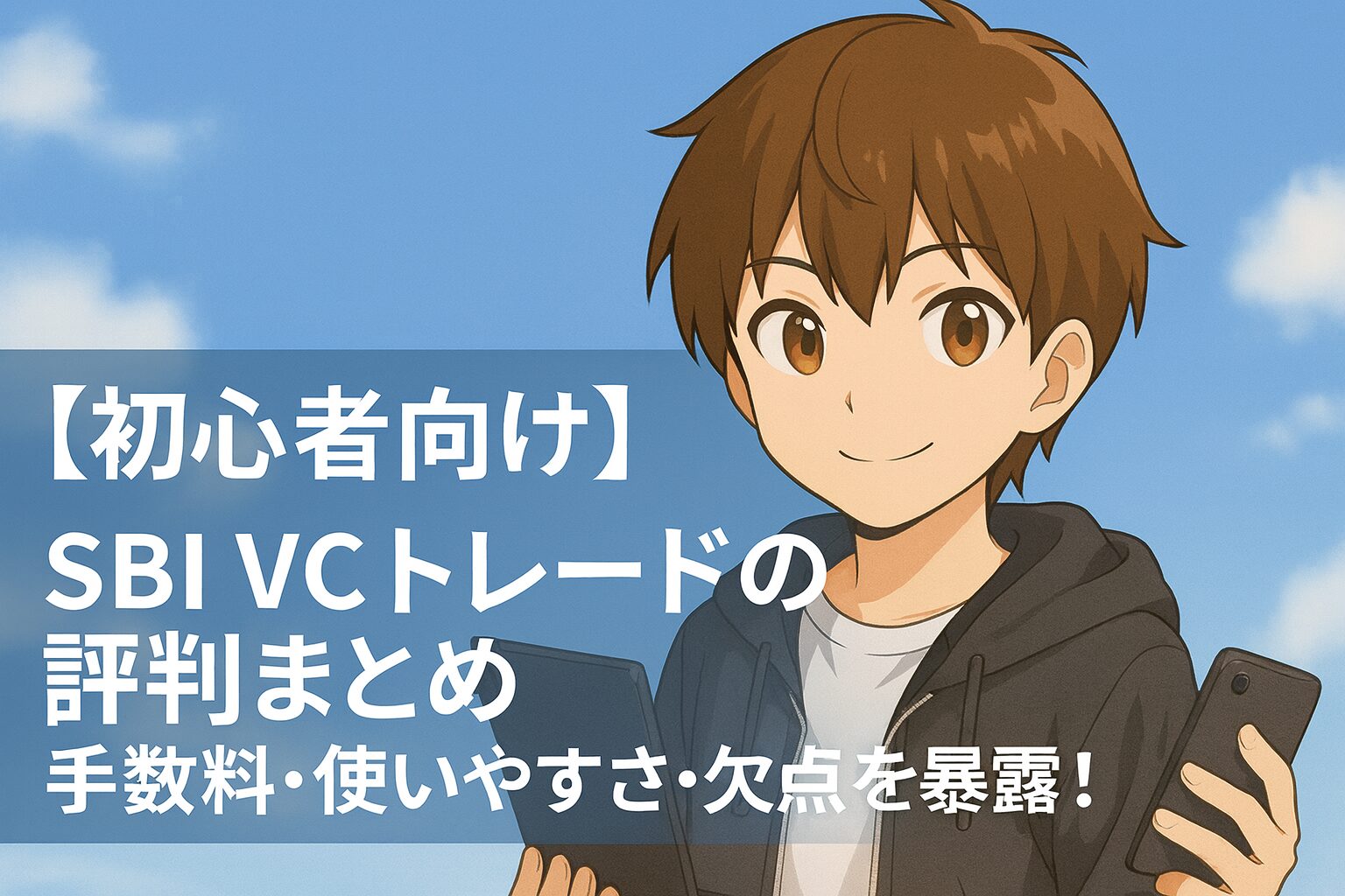 【初心者向け】SBI VCトレードの評判まとめ｜手数料・使いやすさ・欠点を暴露！