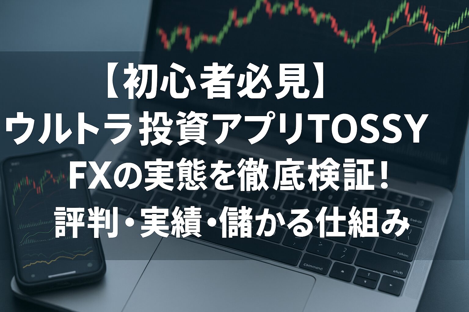 【初心者必見】ウルトラ投資アプリTOSSY FXの実態を徹底検証！評判・実績・儲かる仕組みを公開